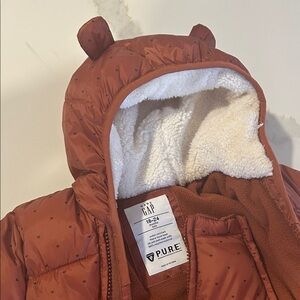 GAP Brown Bear Ear Hooded Jacket